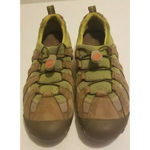 Merrell Caper Canteen Brown Green Slip On Hiking